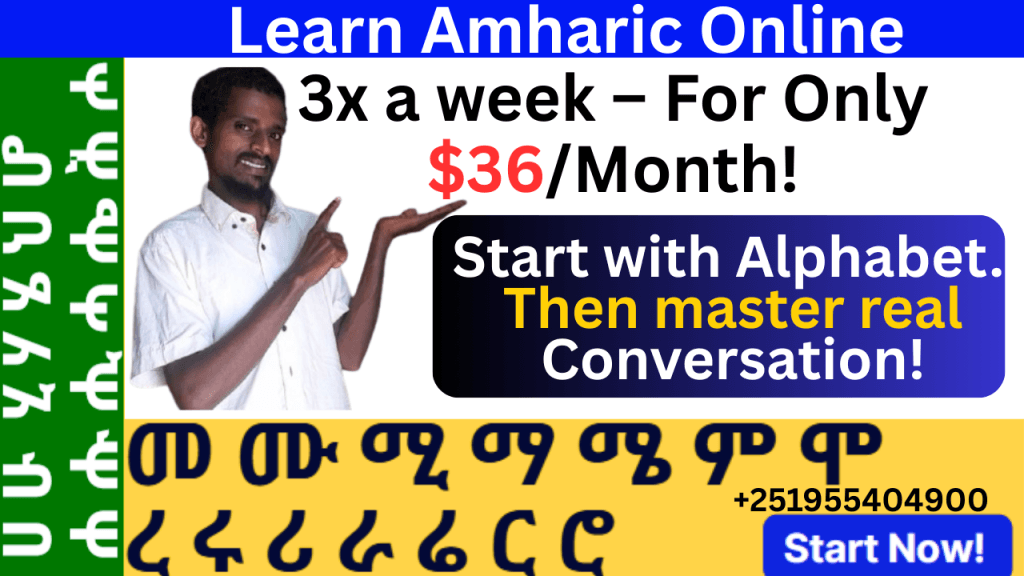 Amharic language classes
