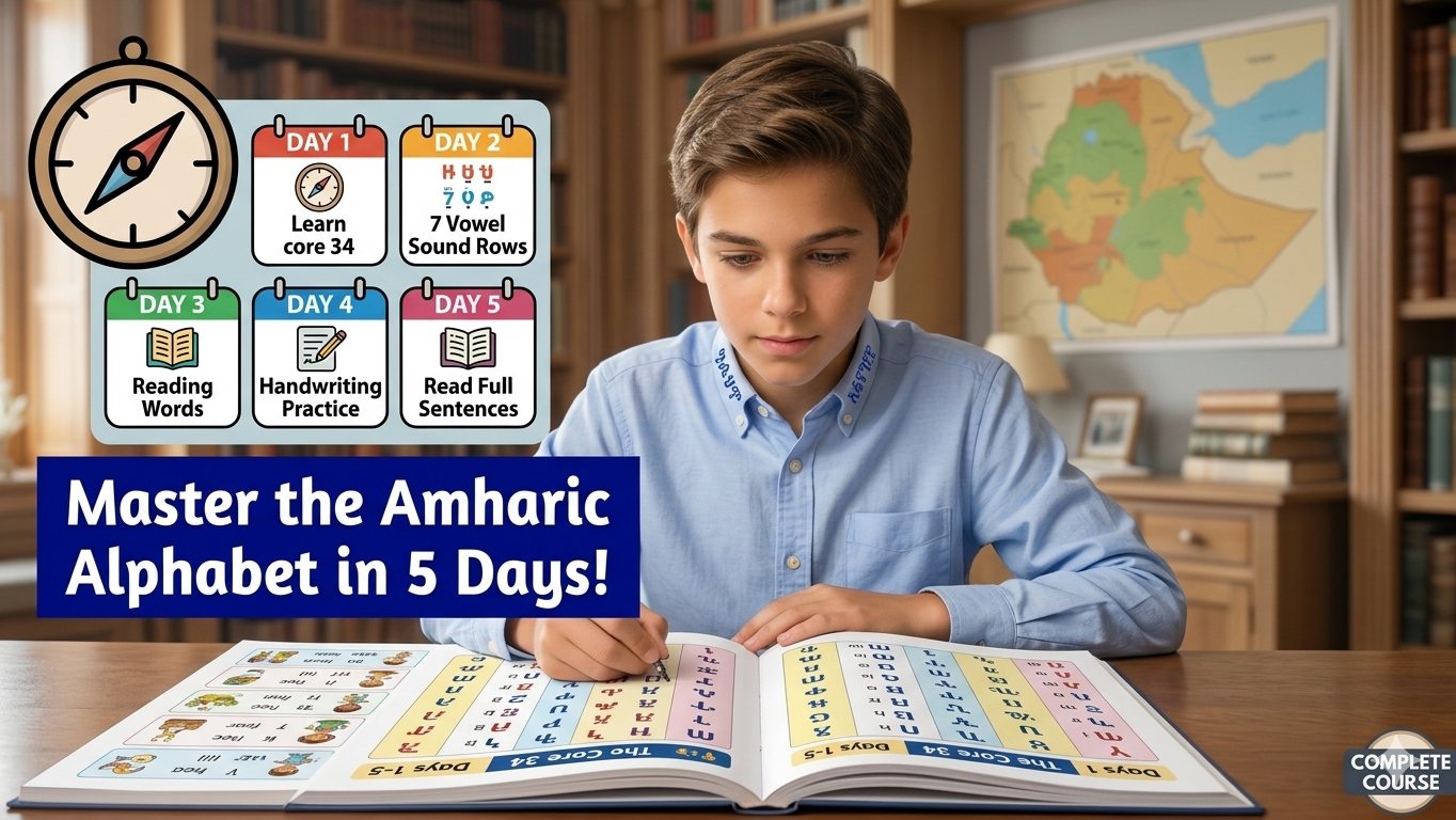 Mastering the Amharic alphabet in 5 days